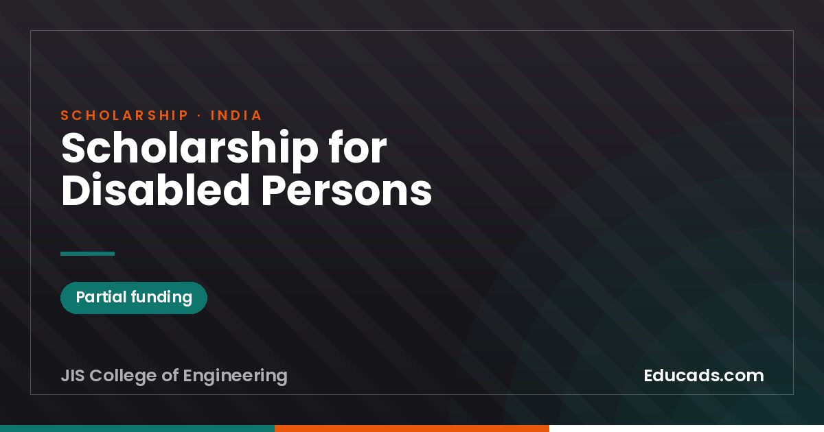 Scholarship for Disabled Persons scholarship