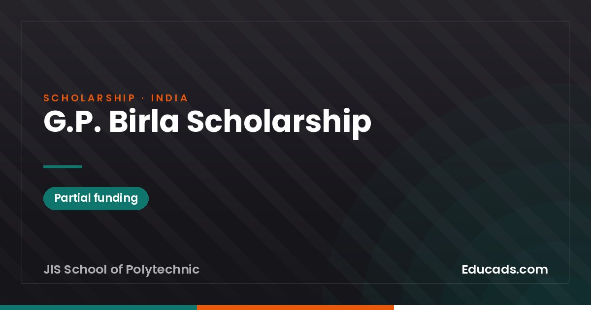 G.P. Birla Scholarship scholarship