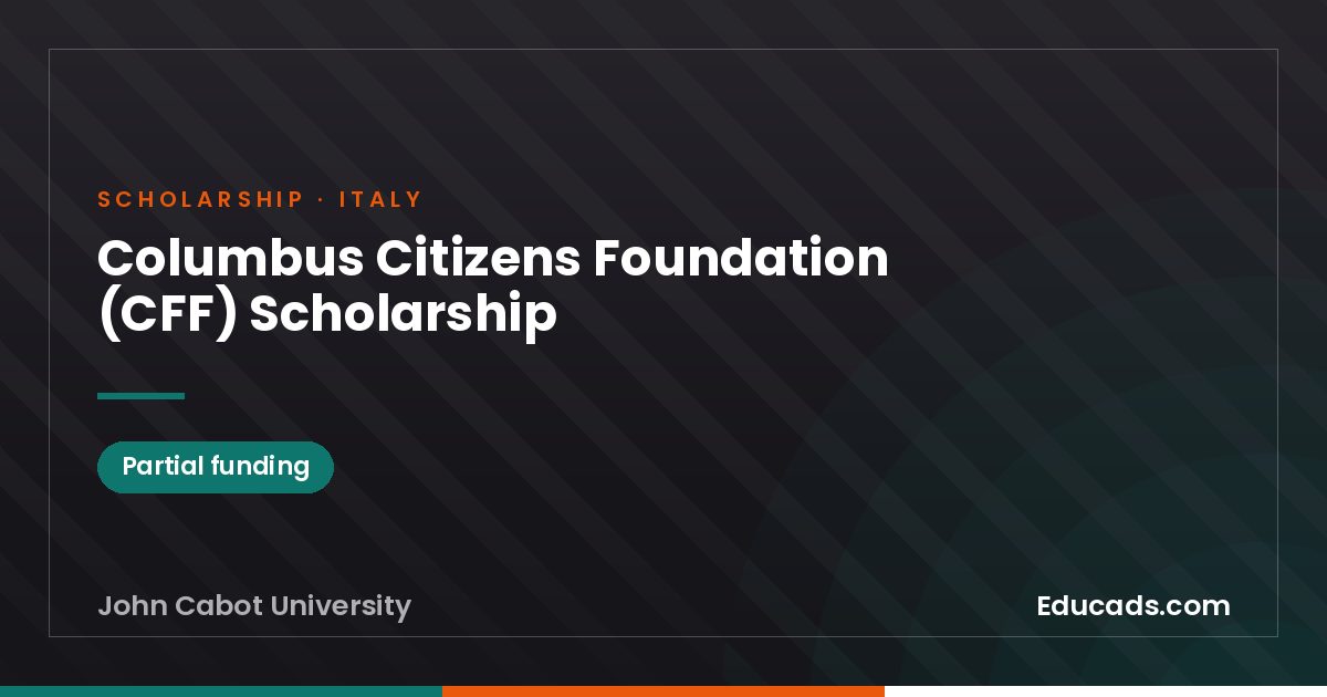 Columbus Citizens Foundation (CFF) Scholarship scholarship