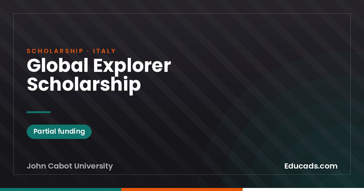 Global Explorer Scholarship scholarship