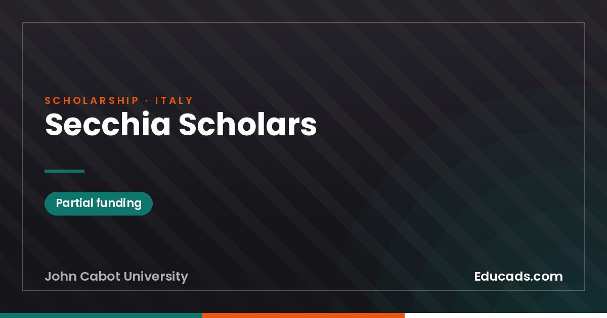 Secchia Scholars scholarship