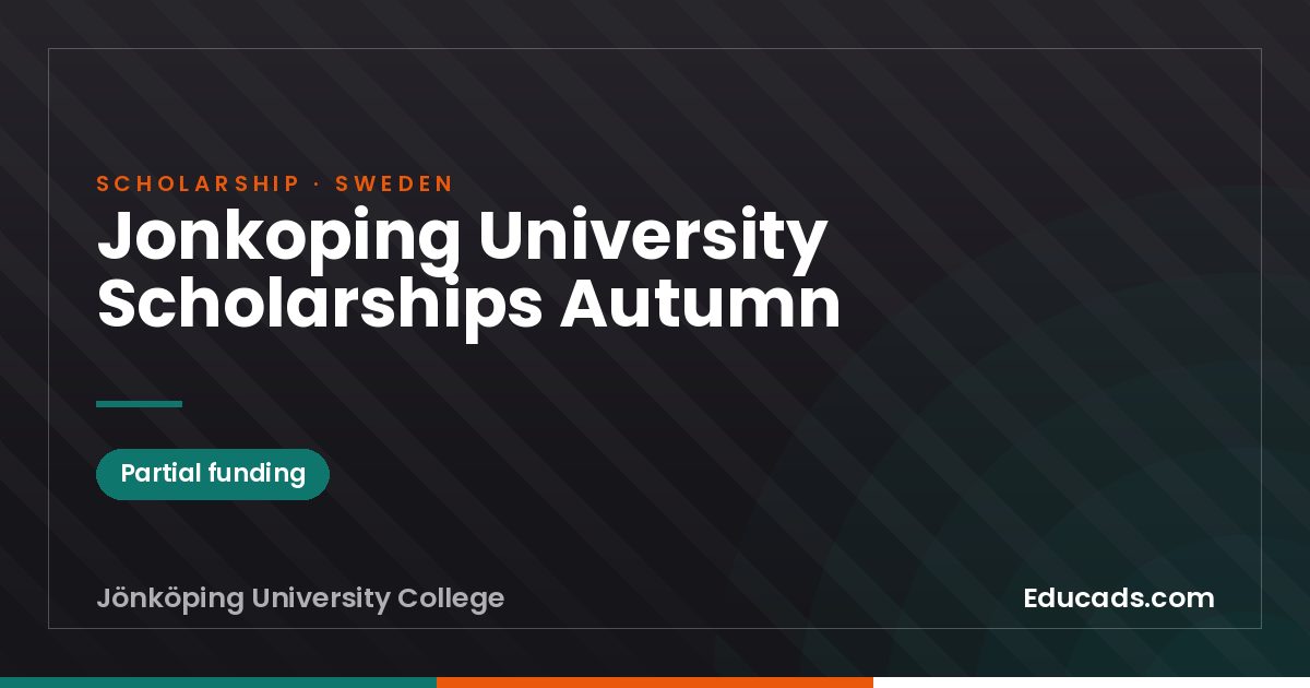 Jonkoping University Scholarships Autumn scholarship