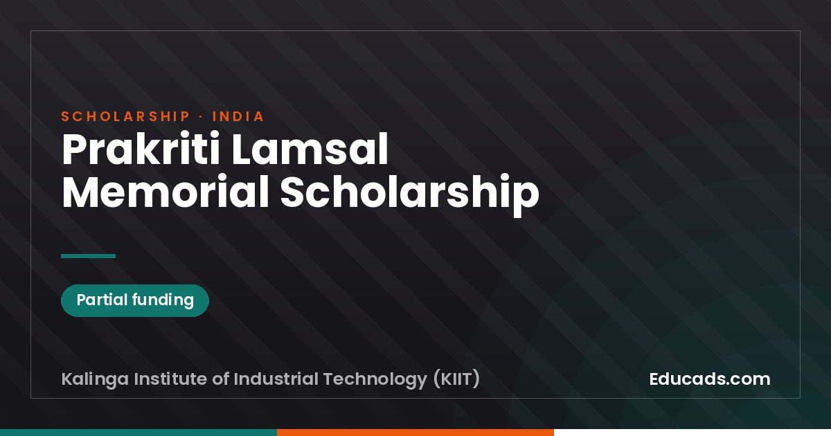 Prakriti Lamsal Memorial Scholarship scholarship
