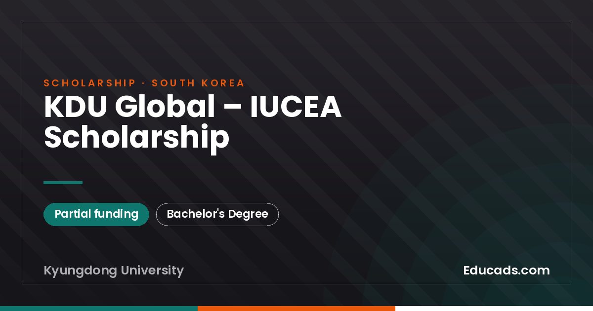 KDU Global – IUCEA Scholarship scholarship