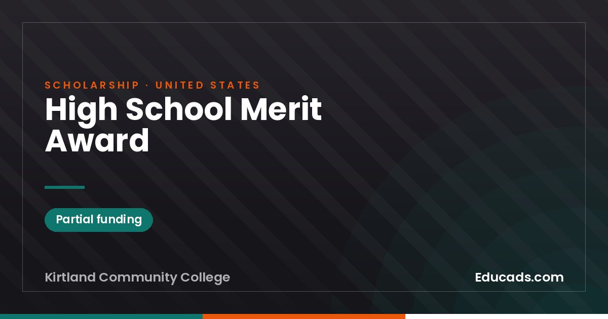 High School Merit Award scholarship