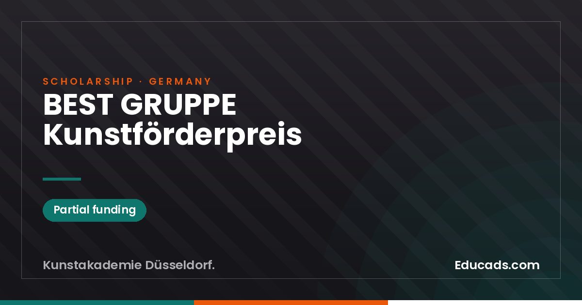 BEST GRUPPE Kunstförderpreis scholarship