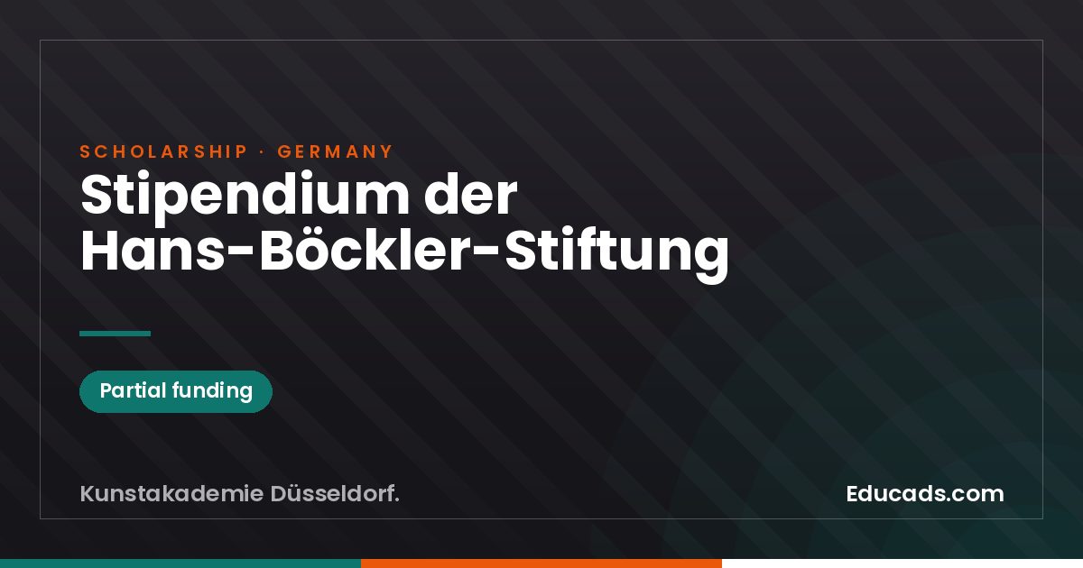 Scholarship of the Hans-Böckler-Stiftung scholarship