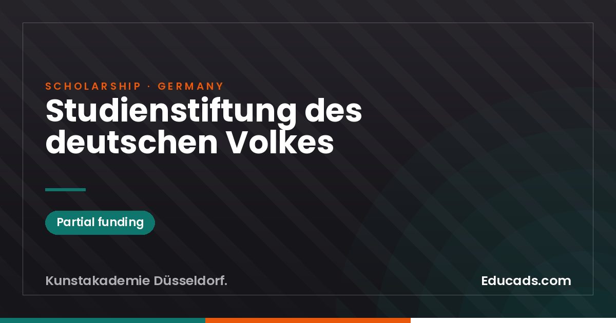 Studienstiftung des deutschen Volkes scholarship