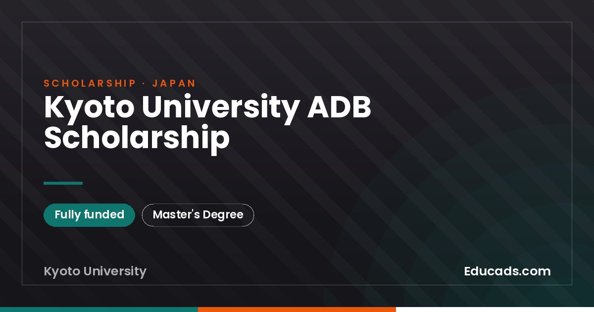 Kyoto University ADB Scholarship scholarship