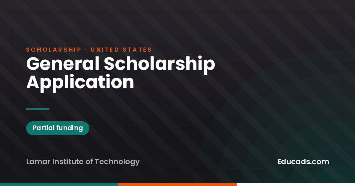 General Scholarship Application scholarship