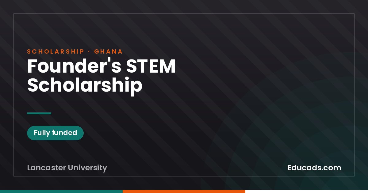 Founder's STEM Scholarship scholarship