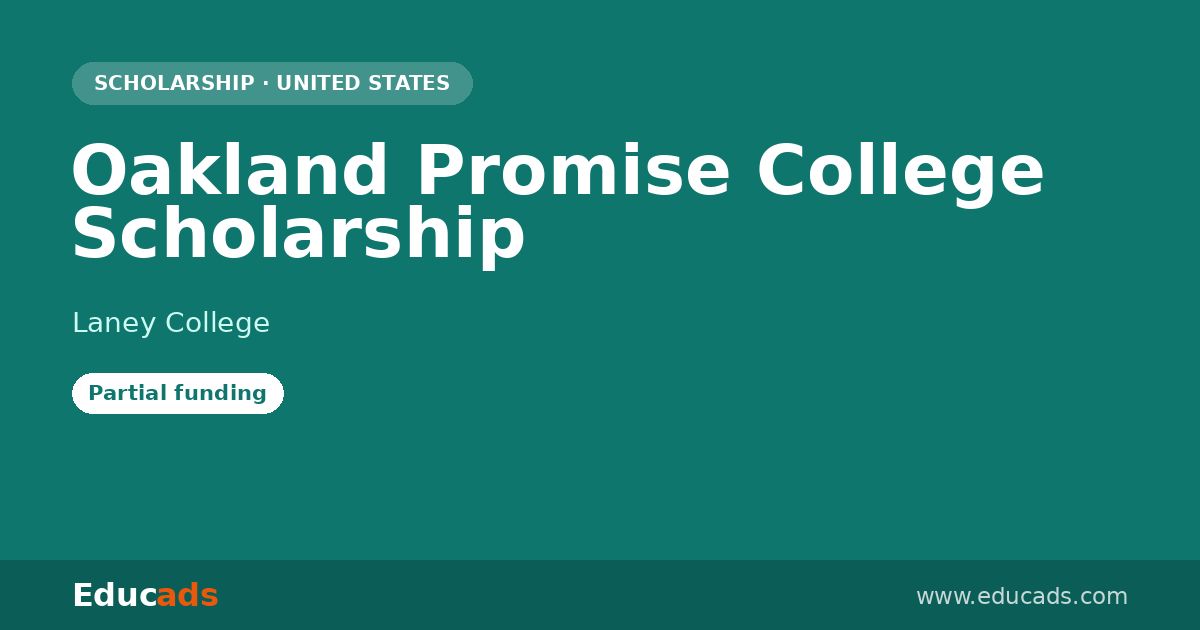 Oakland Promise College Scholarship scholarship