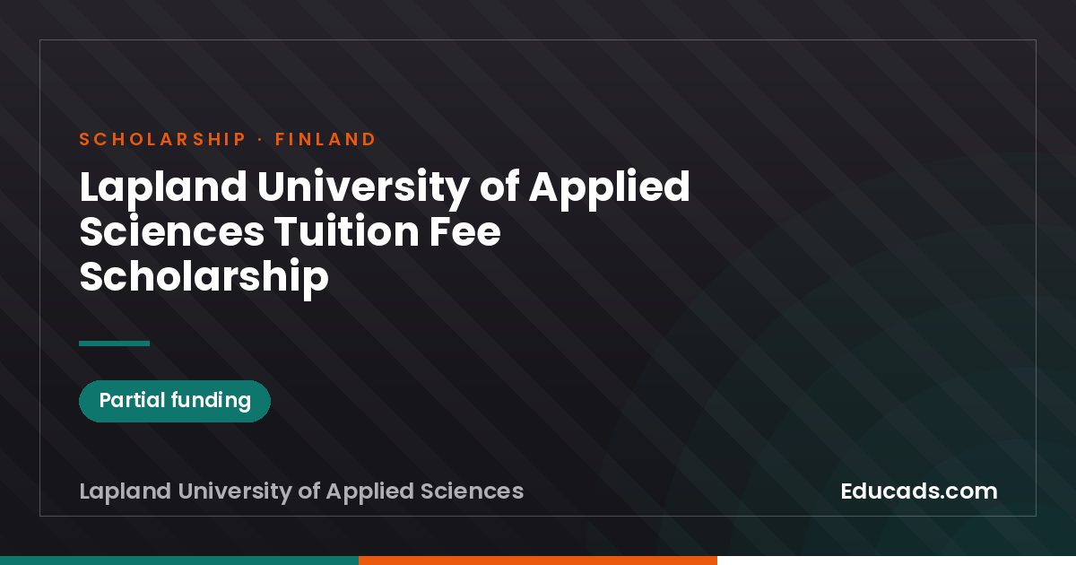 Lapland University of Applied Sciences Tuition Fee Scholarship scholarship