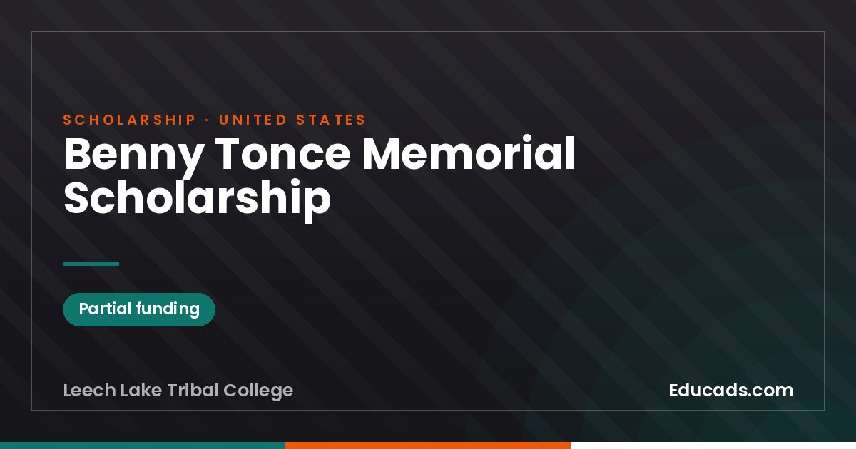 Benny Tonce Memorial Scholarship scholarship