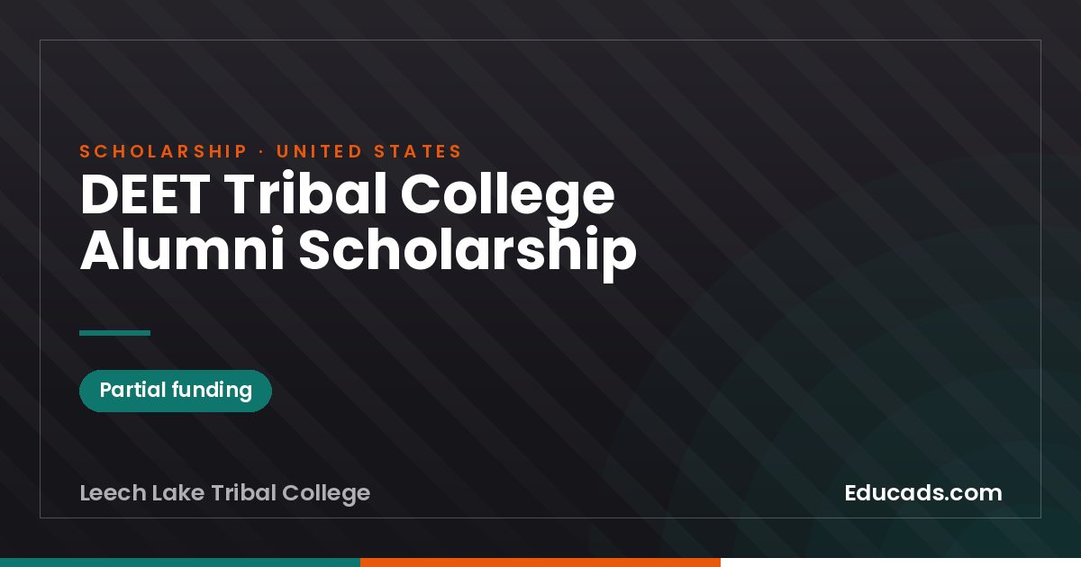 DEET Tribal College Alumni Scholarship scholarship