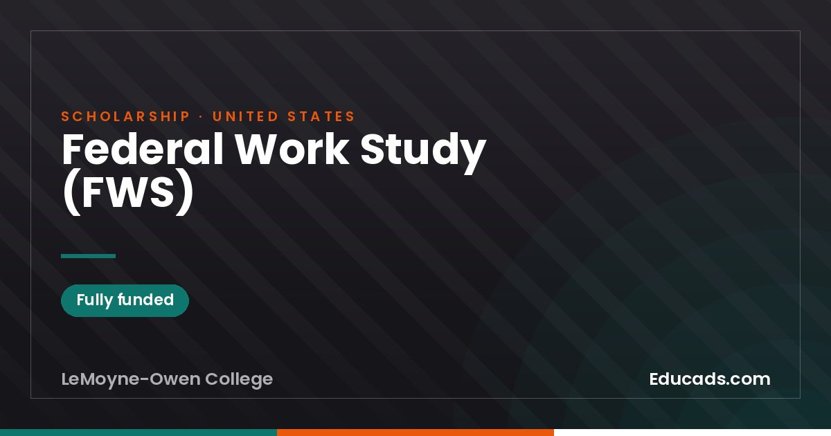 Federal Work Study (FWS) scholarship