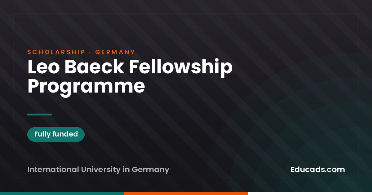Leo Baeck Fellowship Programme scholarship