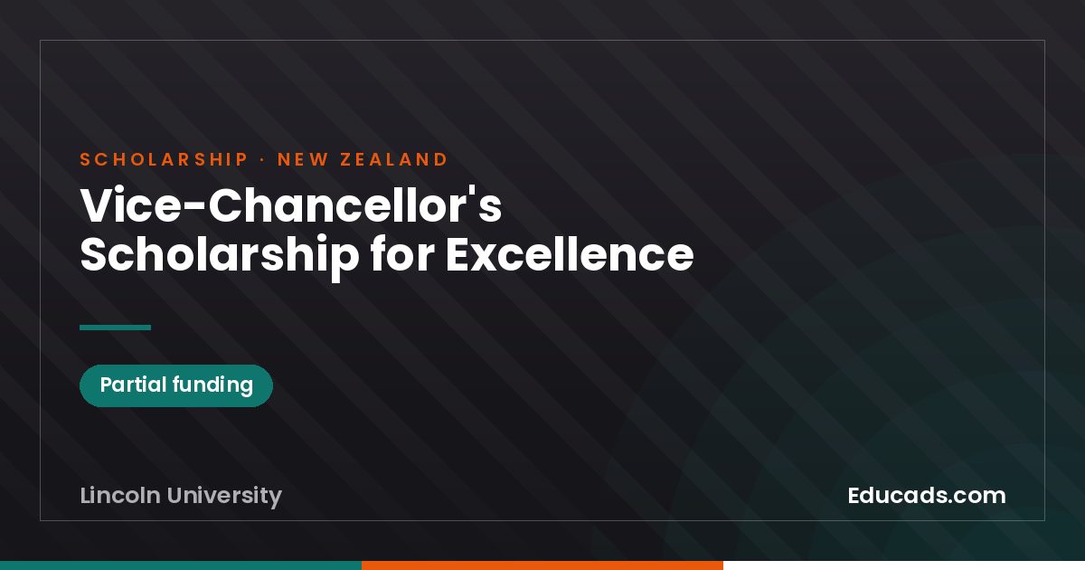 Vice-Chancellor's Scholarship for Excellence scholarship