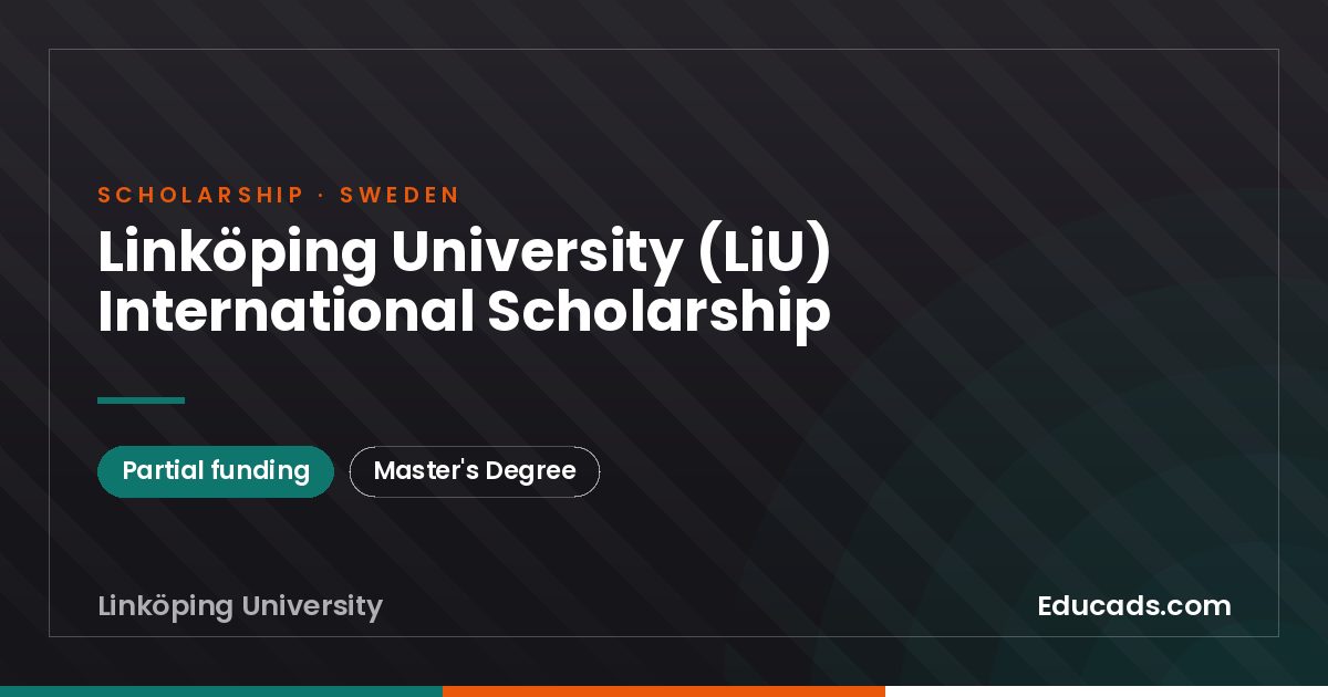 Linköping University (LiU) International Scholarship scholarship