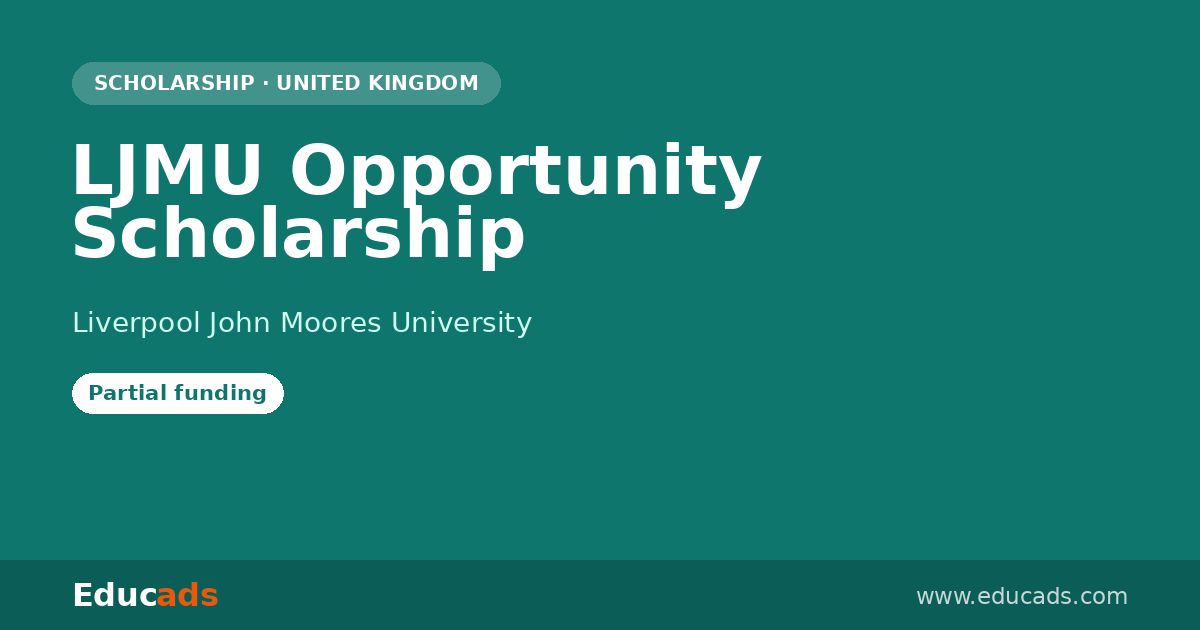 LJMU Opportunity Scholarship scholarship