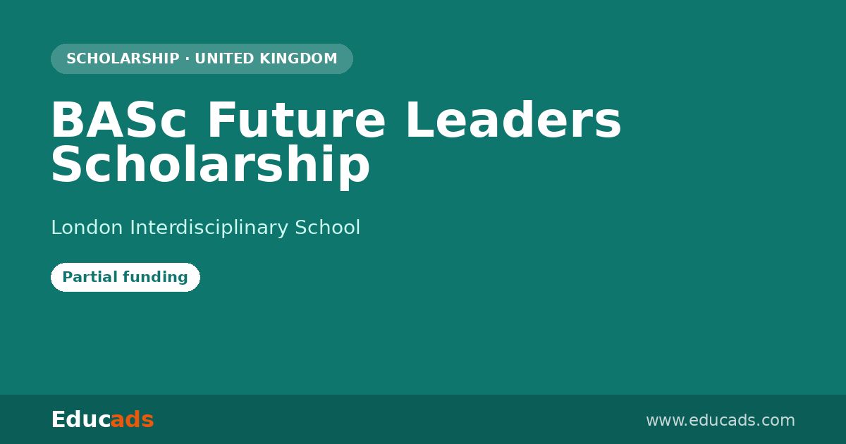 BASc Future Leaders Scholarship scholarship