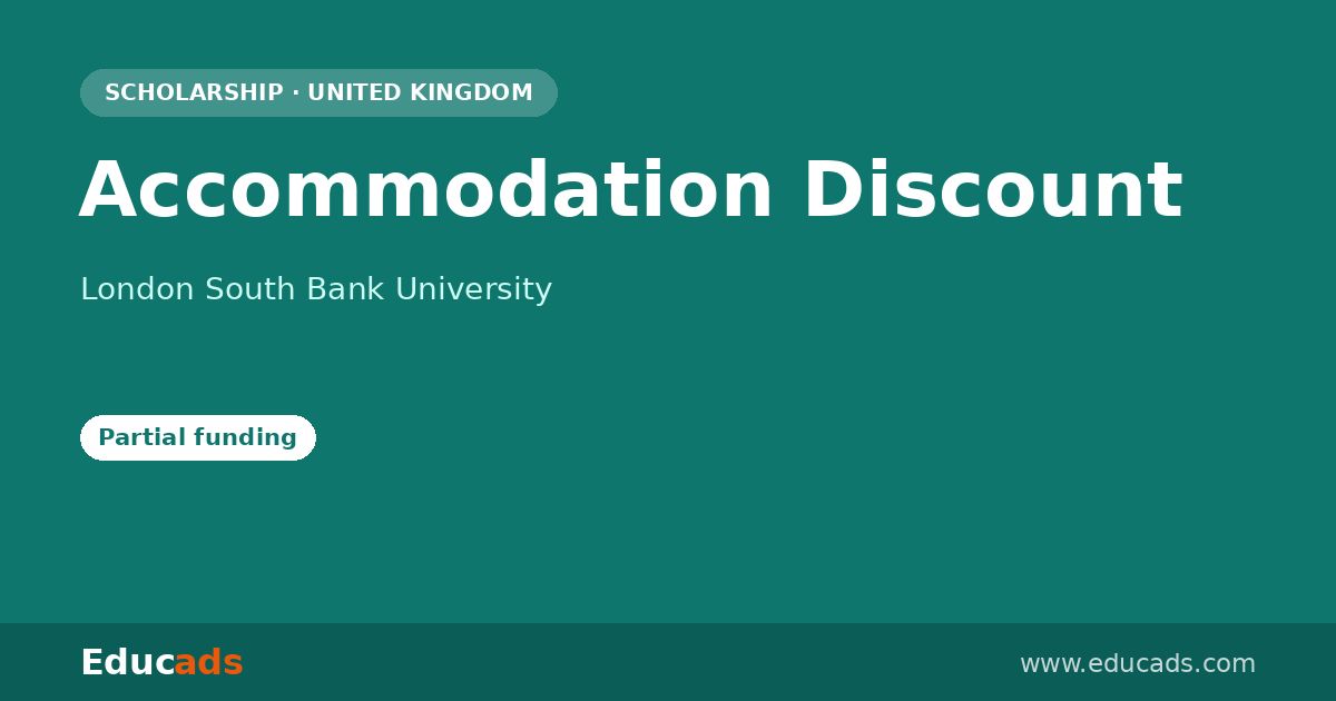 Accommodation Discount scholarship