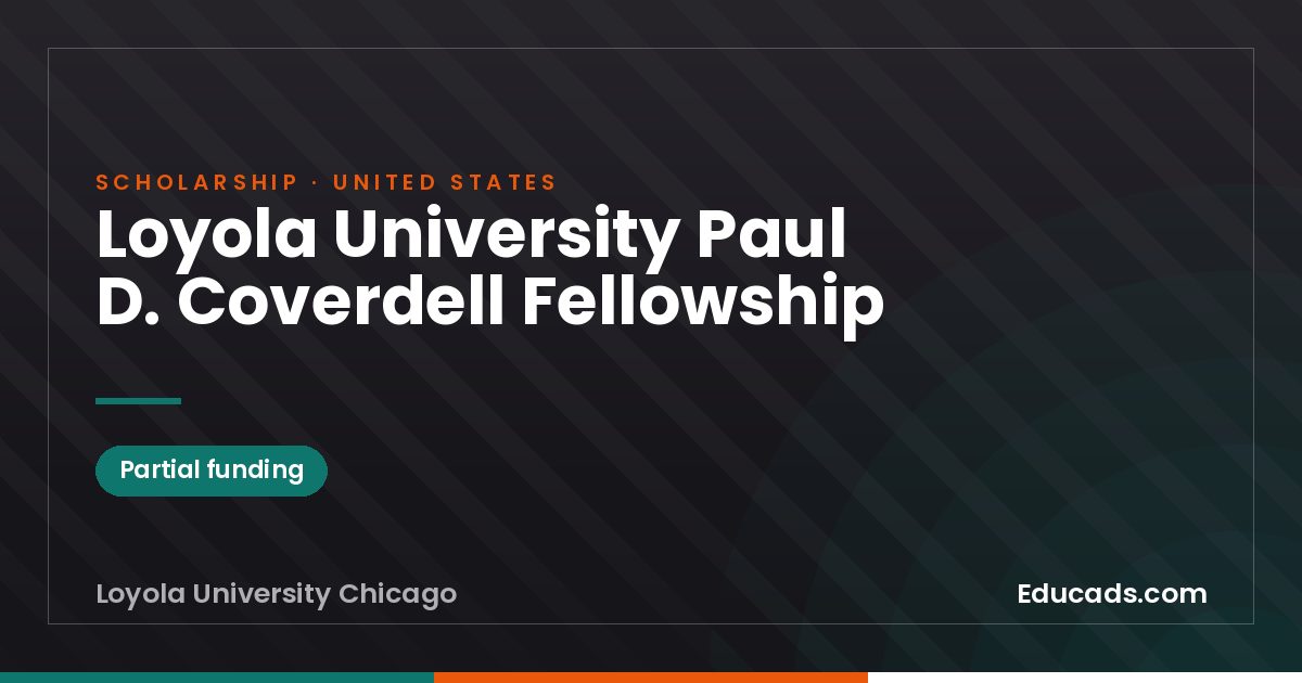 Loyola University Paul D. Coverdell Fellowship scholarship