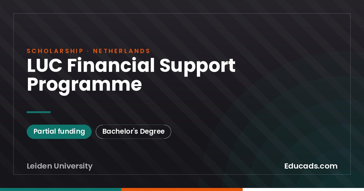 LUC Financial Support Programme scholarship