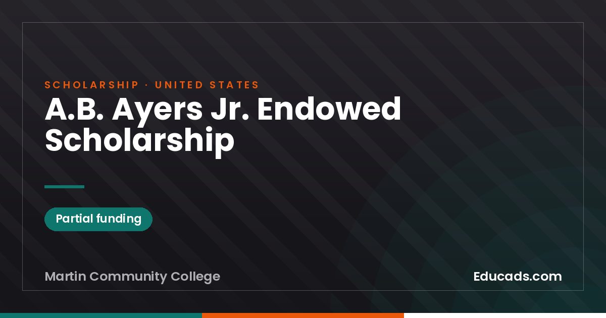 A.B. Ayers Jr. Endowed Scholarship scholarship