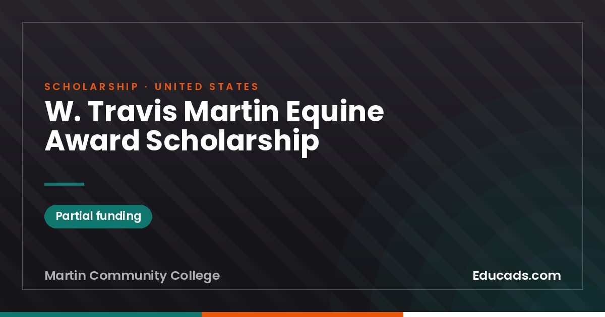 W. Travis Martin Equine Award Scholarship scholarship