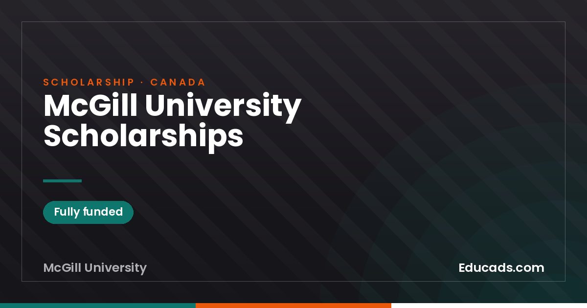 McGill University Scholarships scholarship