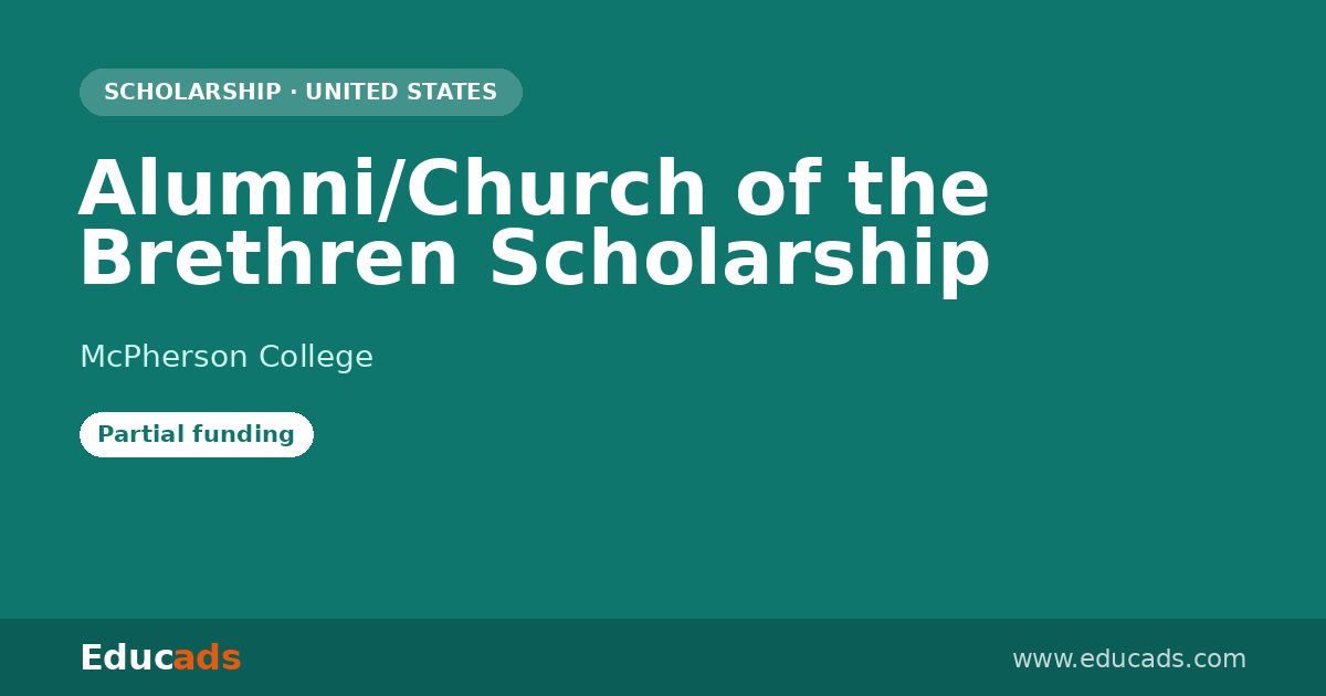 Alumni/Church of the Brethren Scholarship scholarship