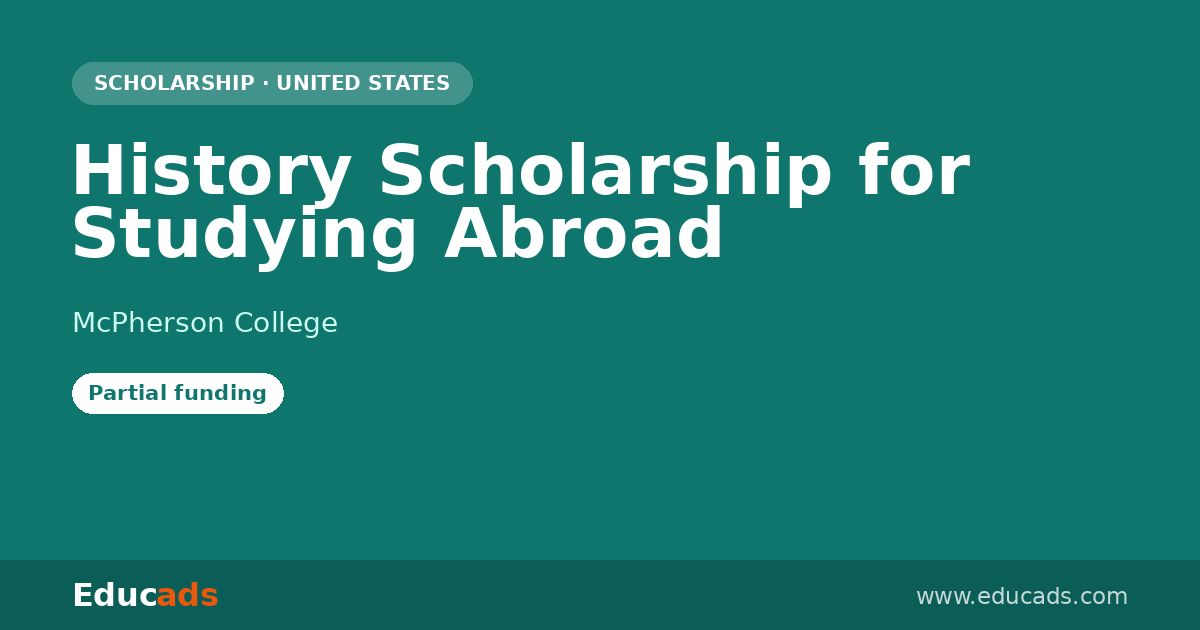 History Scholarship for Studying Abroad scholarship