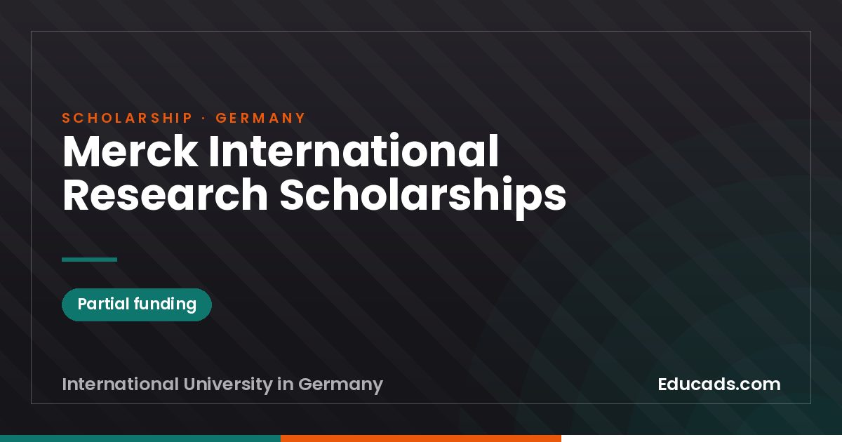 Merck International Research Scholarships scholarship