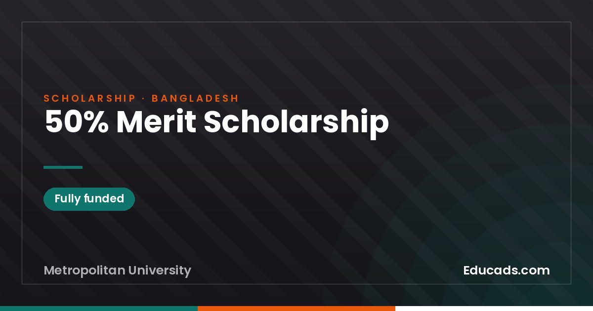 50% Merit Scholarship scholarship