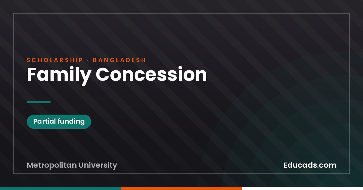 Family Concession scholarship