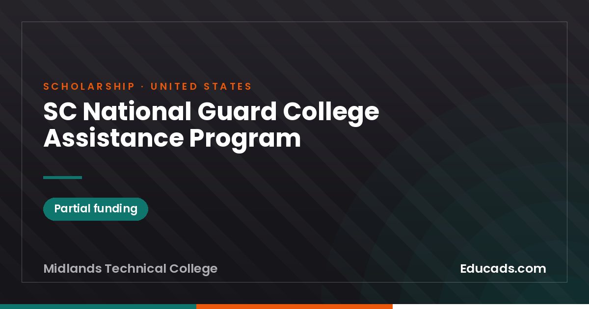 SC National Guard College Assistance Program scholarship