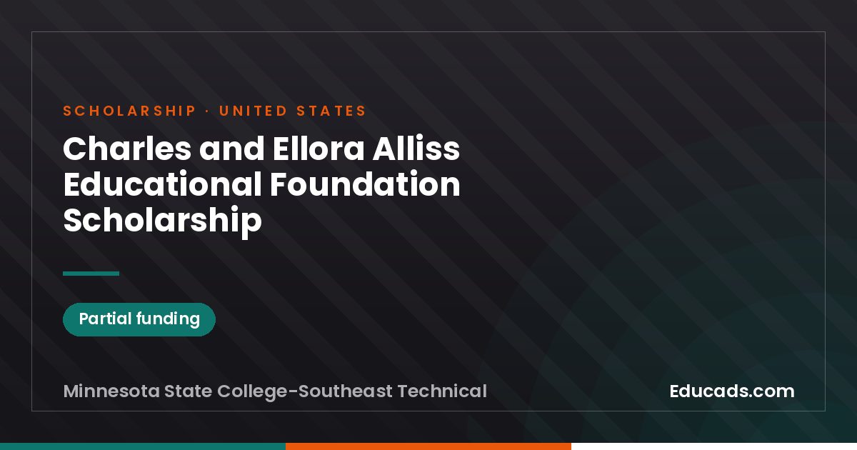 Charles and Ellora Alliss Educational Foundation Scholarship scholarship