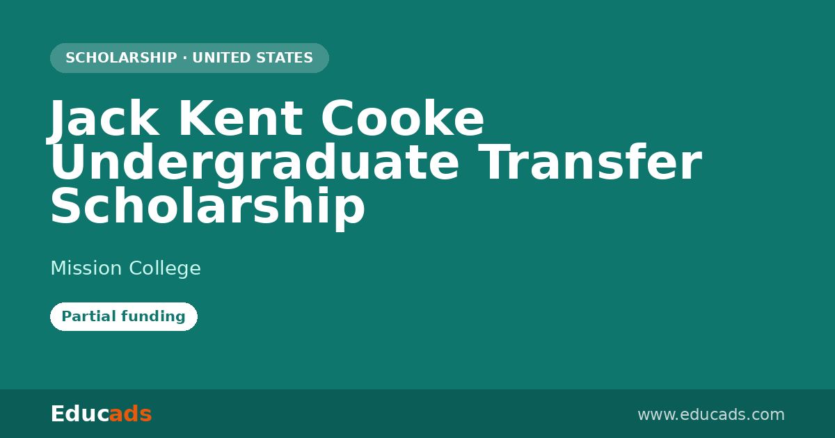 Jack Kent Cooke Undergraduate Transfer Scholarship scholarship