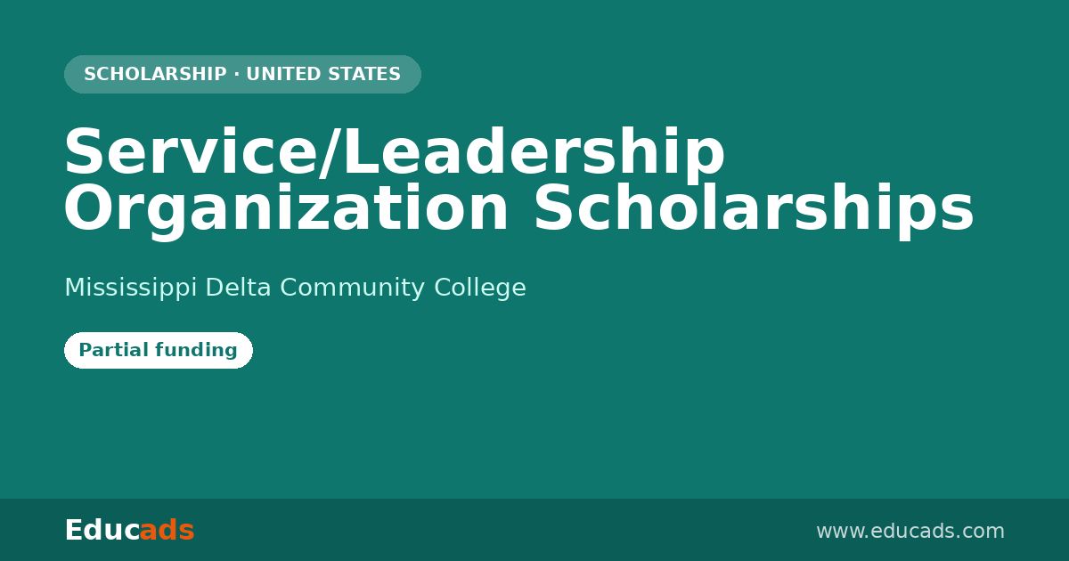 Service/Leadership Organization Scholarships scholarship