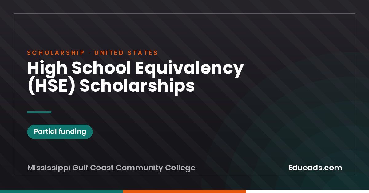 High School Equivalency (HSE) Scholarships scholarship