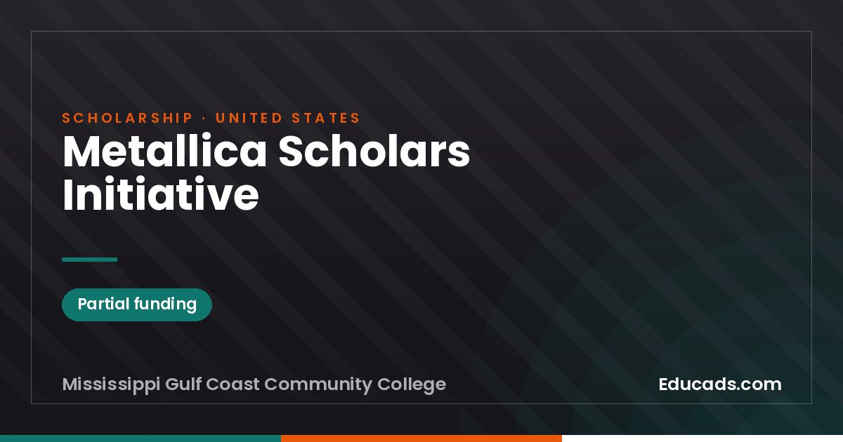 Metallica Scholars Initiative scholarship