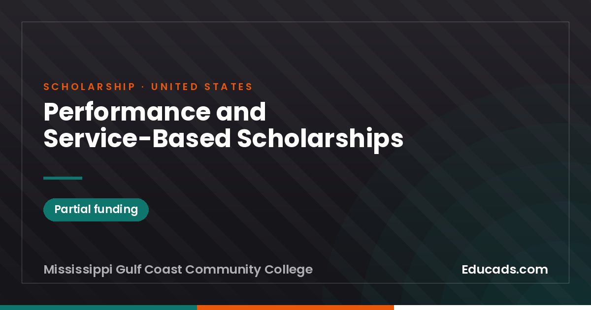 Performance and Service-Based Scholarships scholarship