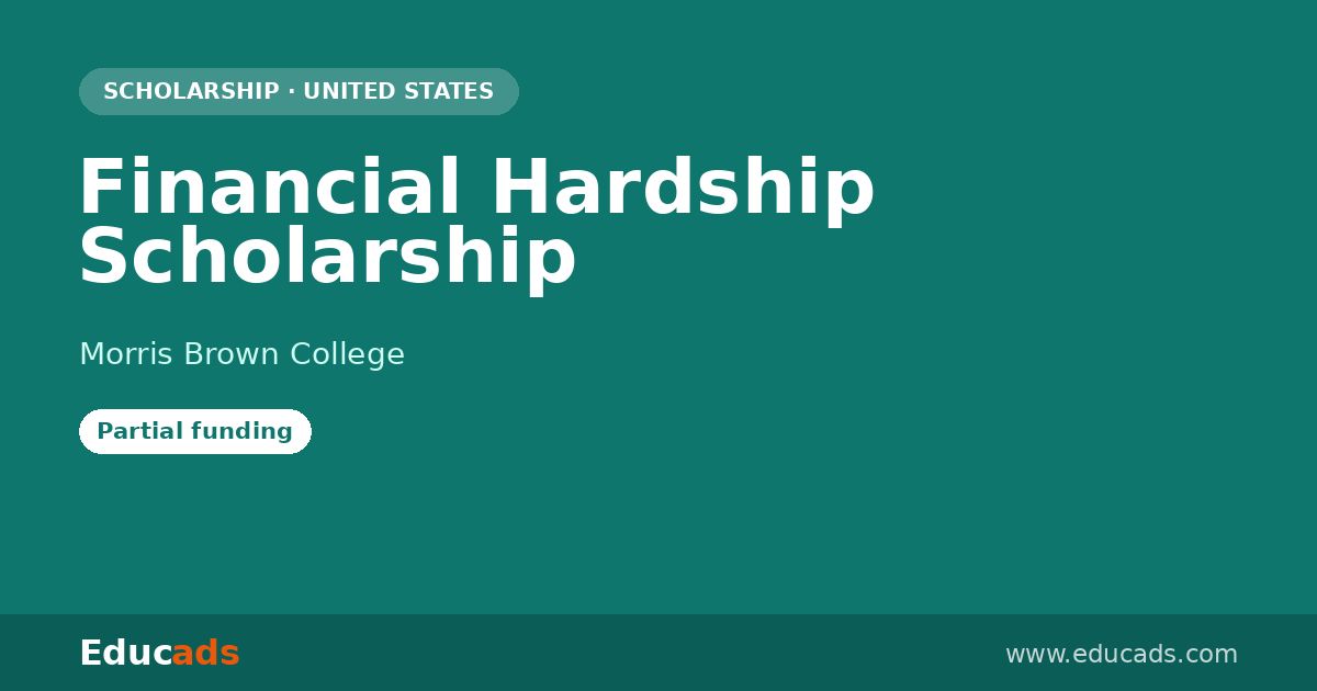 Financial Hardship Scholarship scholarship