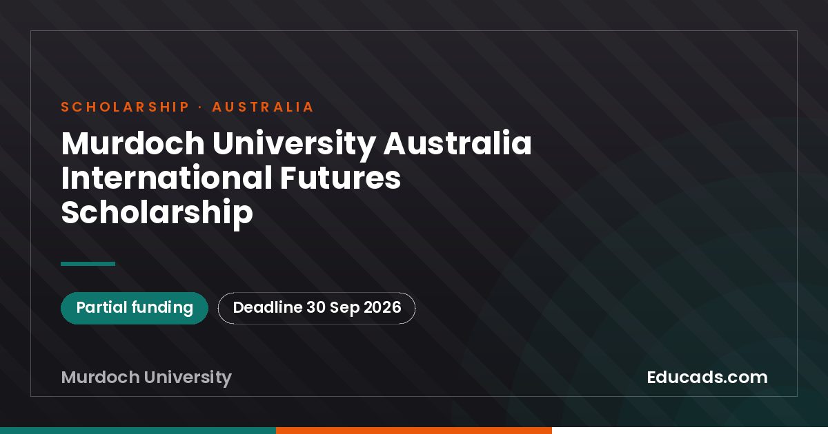 Murdoch University Australia International Futures Scholarship scholarship