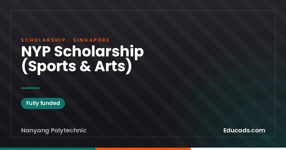 NYP Scholarship (Sports & Arts) scholarship