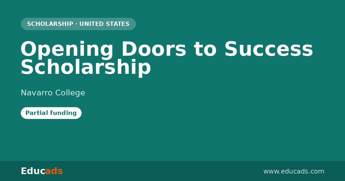 Opening Doors to Success Scholarship scholarship