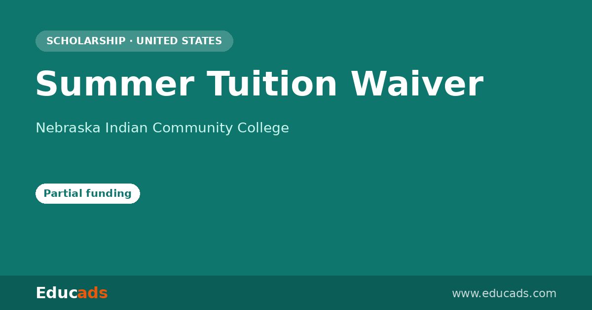 Summer Tuition Waiver scholarship