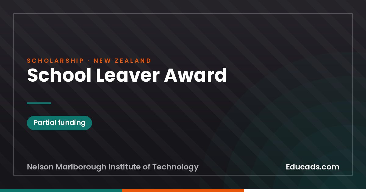 School Leaver Award scholarship