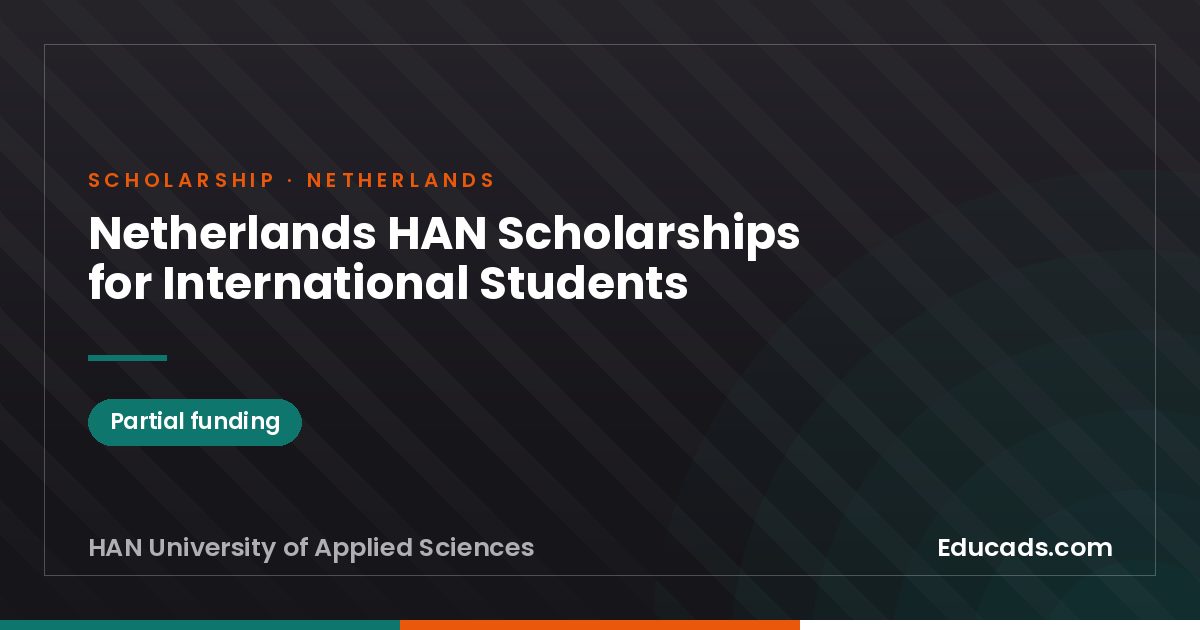 Netherlands HAN Scholarships for International Students scholarship